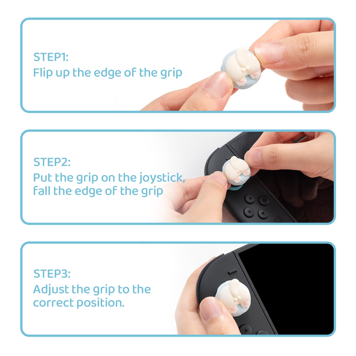 WISHAVEN Cat Cake Thumb Grip Caps For Switch 2