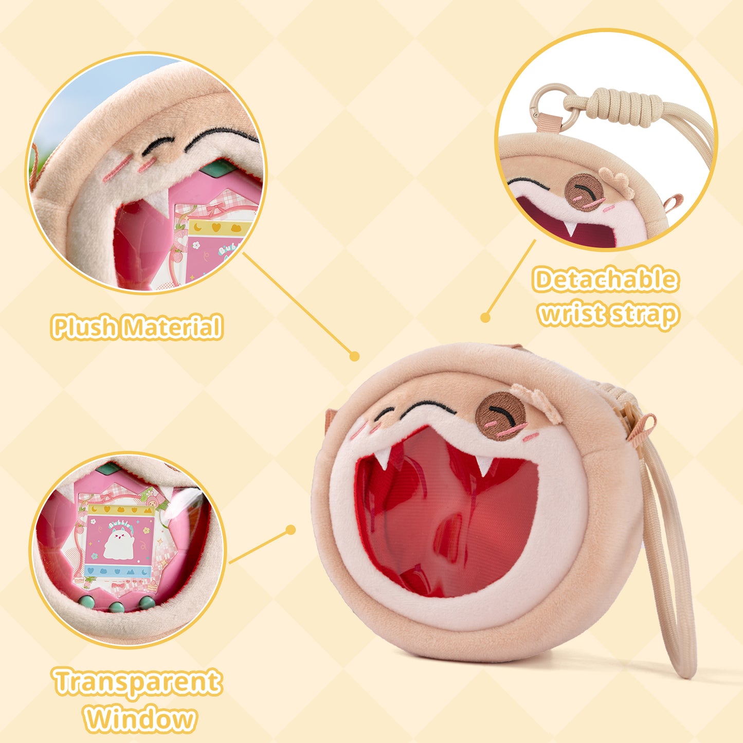 BUBBLELOGUS × Snake Spot Plush Ita Bag for Tamagotchi