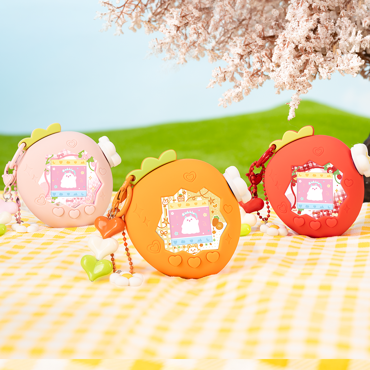 BUBBLELOGUS Strawberry Paradise Silicone Protective Case for