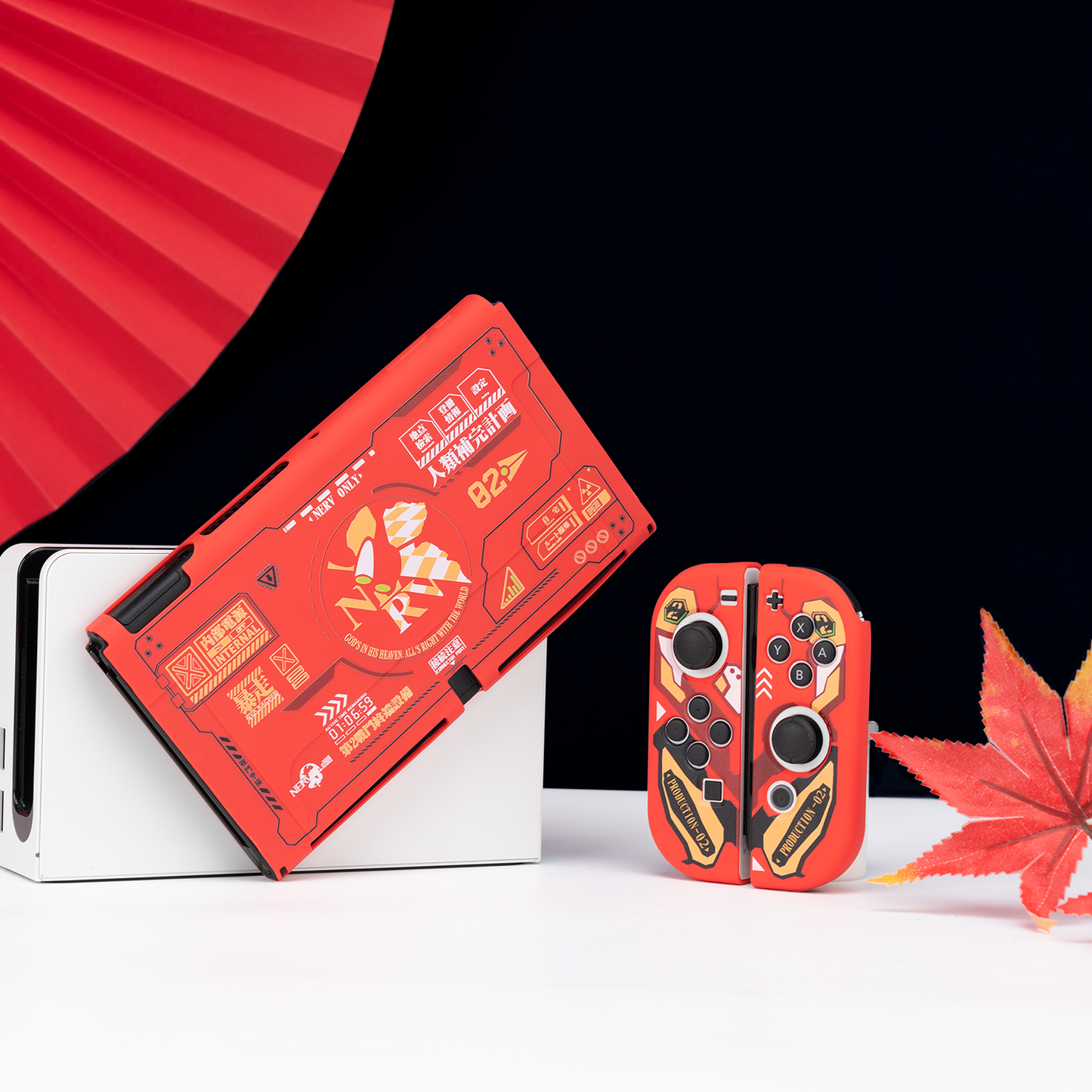 Wishaven Red Evangelion Protective Shell For Switch / Oled