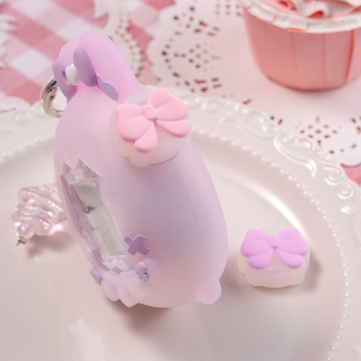 BUBBLELOGUS Bow Button Cap for Tamagotchi Paradise