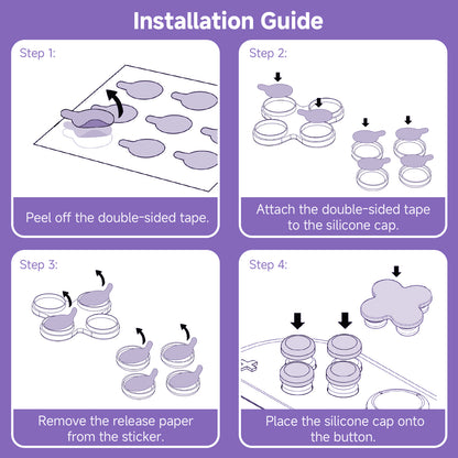 WISHAVEN Candlelight Ghost Button Caps For Switch 2
