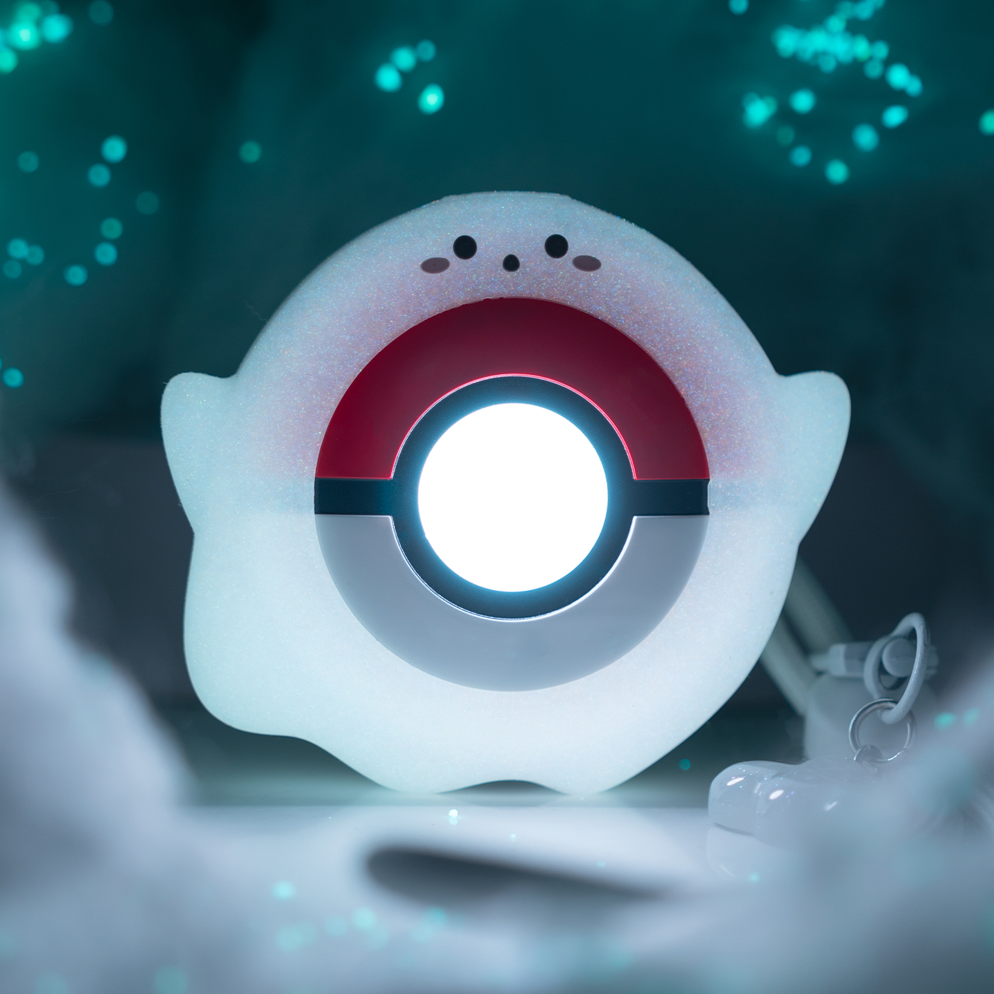 BUBBLELOGUS Little Ghost  Luminous Silicone Protective Case for Pokemon GO Plus +