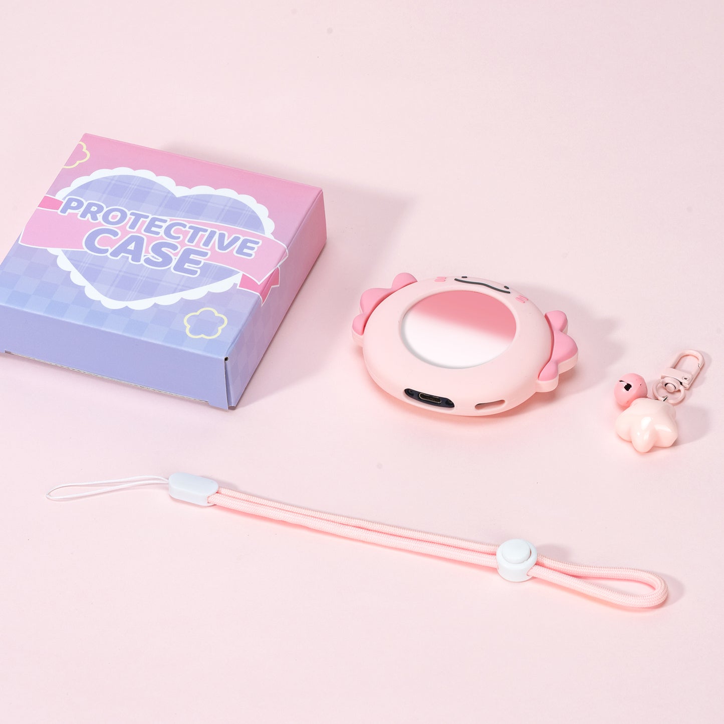 BUBBLELOGUS  Cute Axolotl Silicone Protective Case for Pokemon GO Plus +