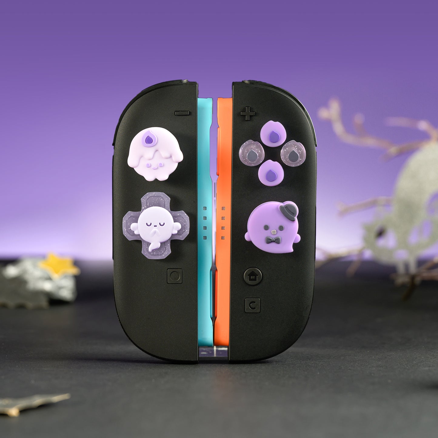 WISHAVEN Candlelight Ghost Button Caps For Switch 2