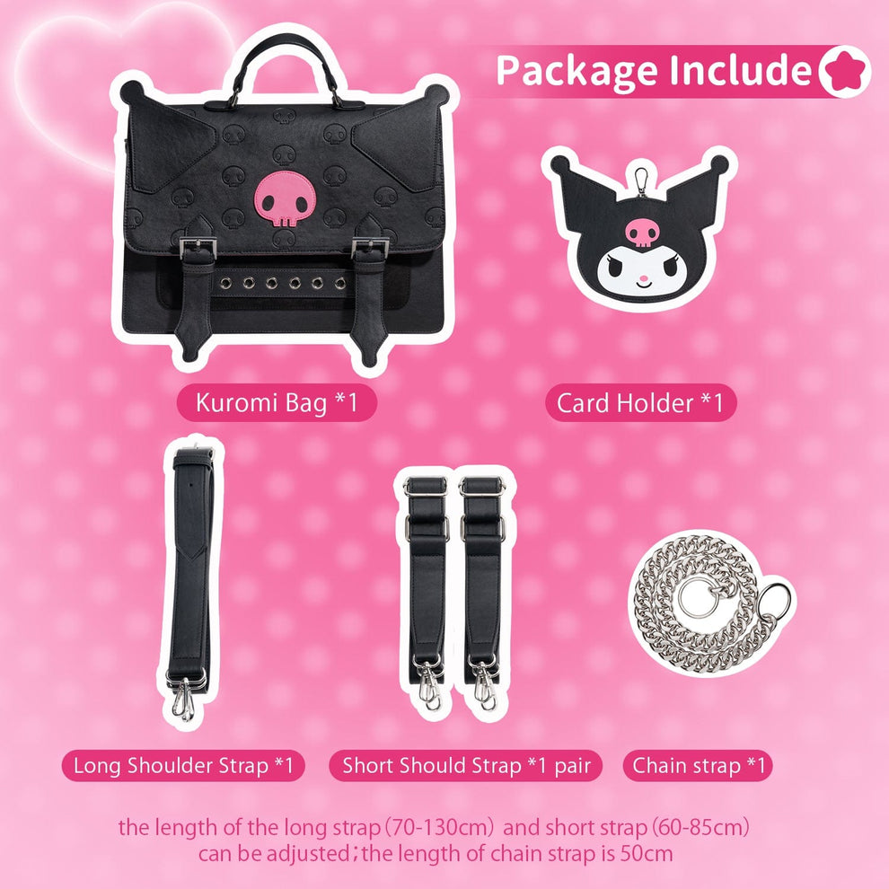 Kuromi backpack, cardholder, shops 2 pins