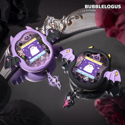 BUBBLELOGUS Purple & Black Dark Edition Devil Silicone Protective Case for Tamagotchi Uni