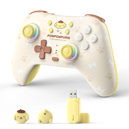Cinnamoroll & Pompompurin Gamepad with Receiver Set For Switch 2/ 2017/PC