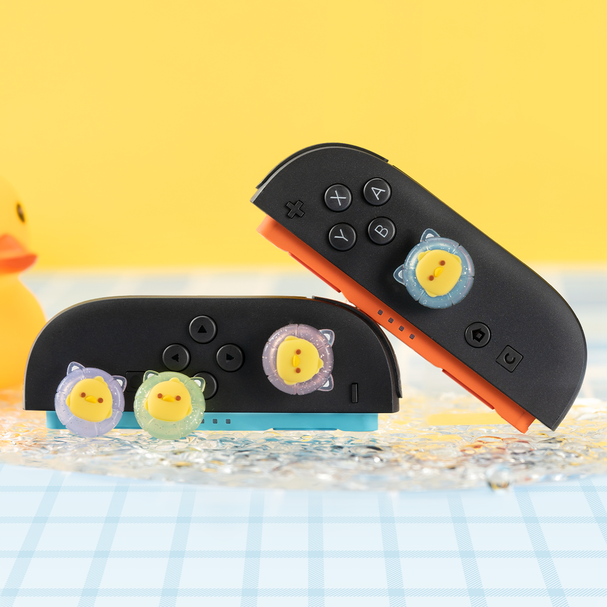 WISHAVEN Swimming Duck Thumb Grip Caps For Switch 2