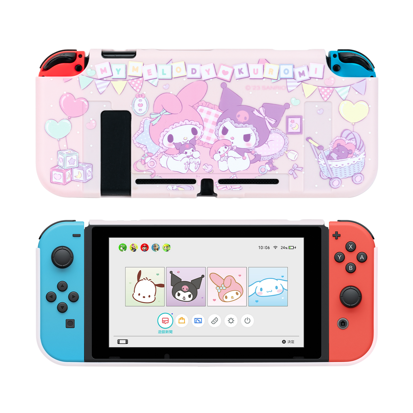 GeekShare Nintendo switch protective case hard shell Sanrio oled integrated protective case ns pluggable base accessories
