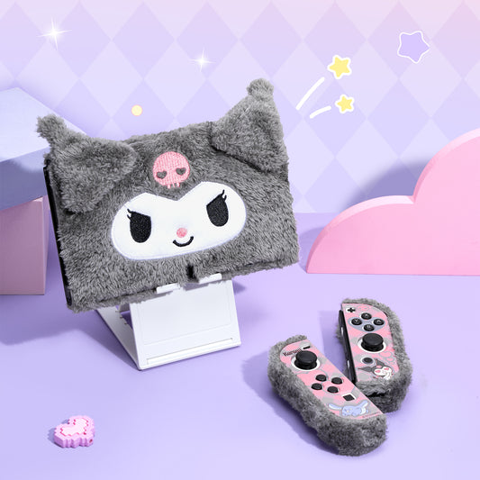 GeekShare Plush Kuromi Protective Case for Switch OLED