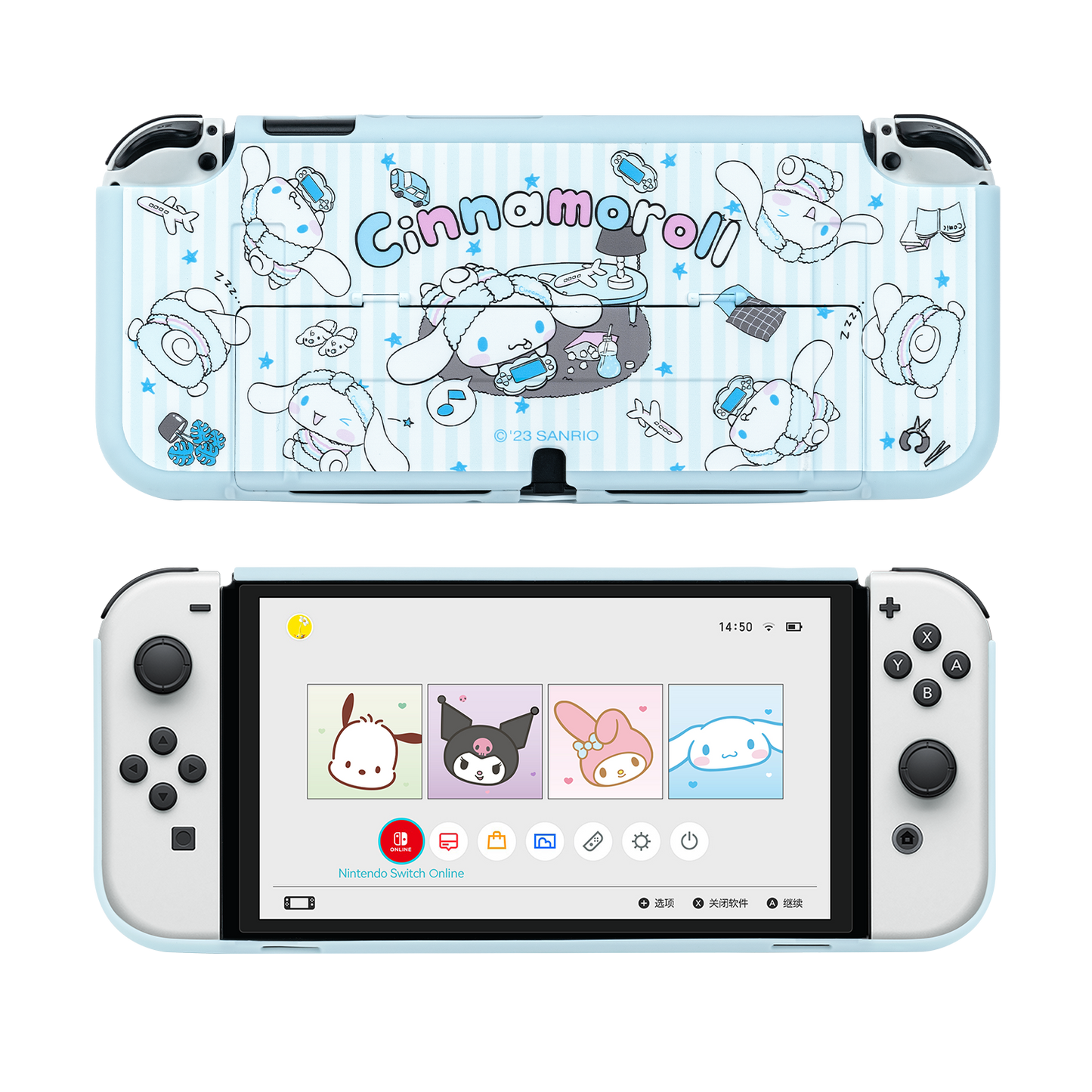 GeekShare Nintendo switch protective case hard shell Sanrio oled integrated protective case ns pluggable base accessories