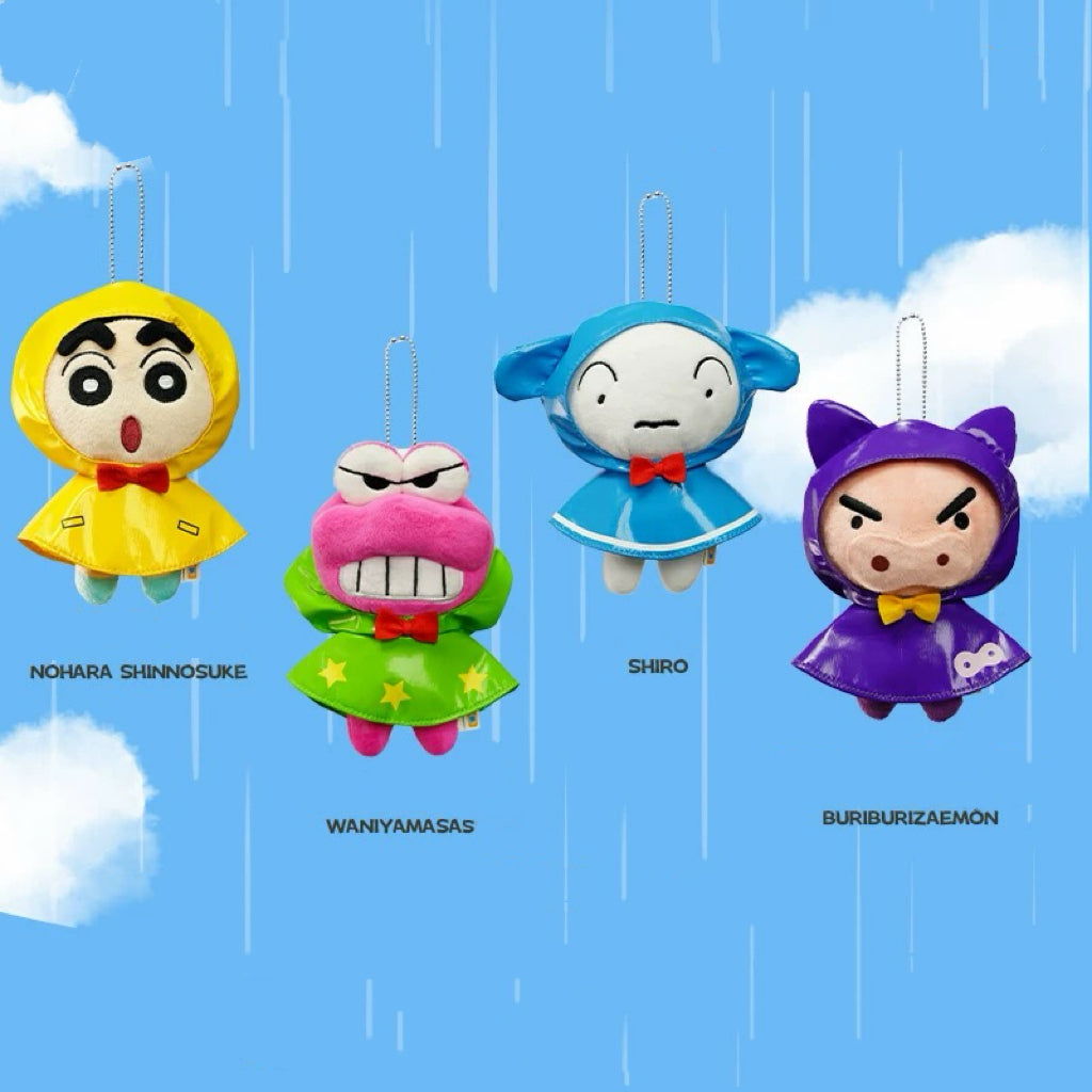 Crayon Shin-chan Raincoat Series Plush Keychain