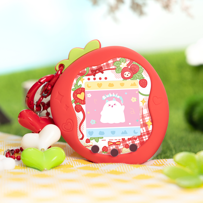 BUBBLELOGUS  Strawberry Silicone Protective Case for Tamagotchi Uni