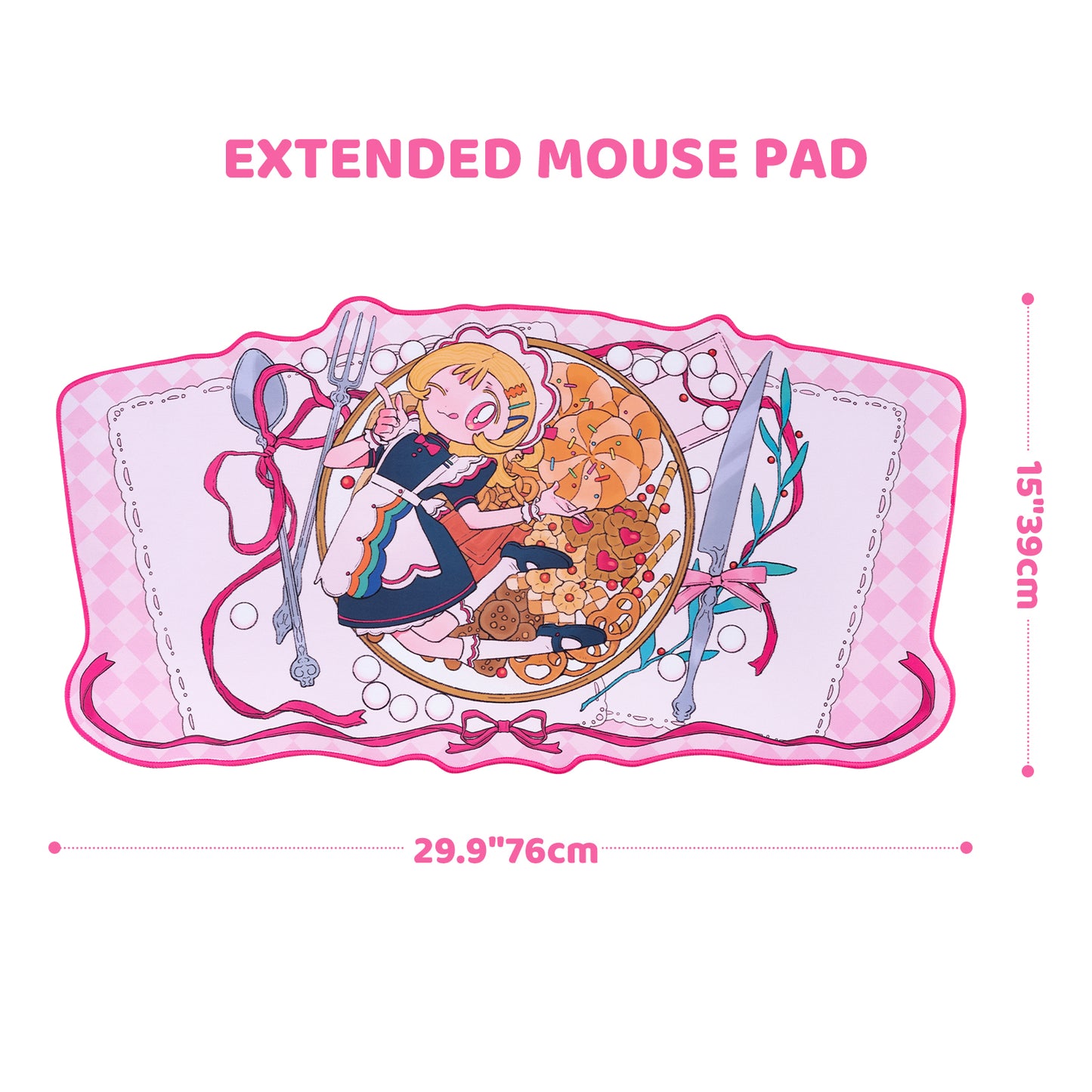 WISHAVEN Cookie Girl Mouse Pad