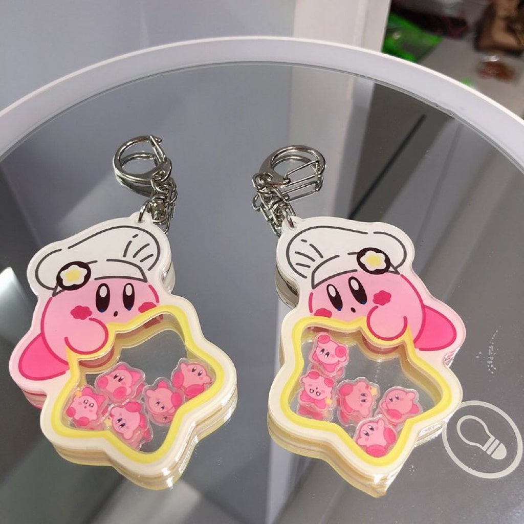 Kirby Shaker Acrylic Keychain