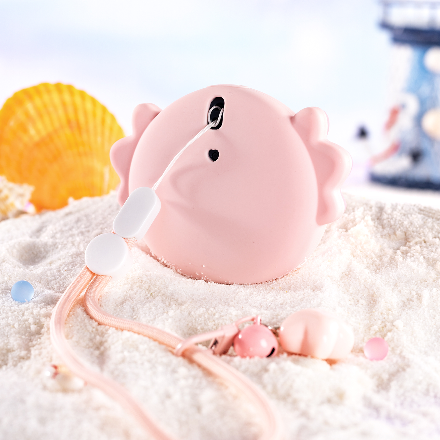 BUBBLELOGUS  Cute Axolotl Silicone Protective Case for Pokemon GO Plus +