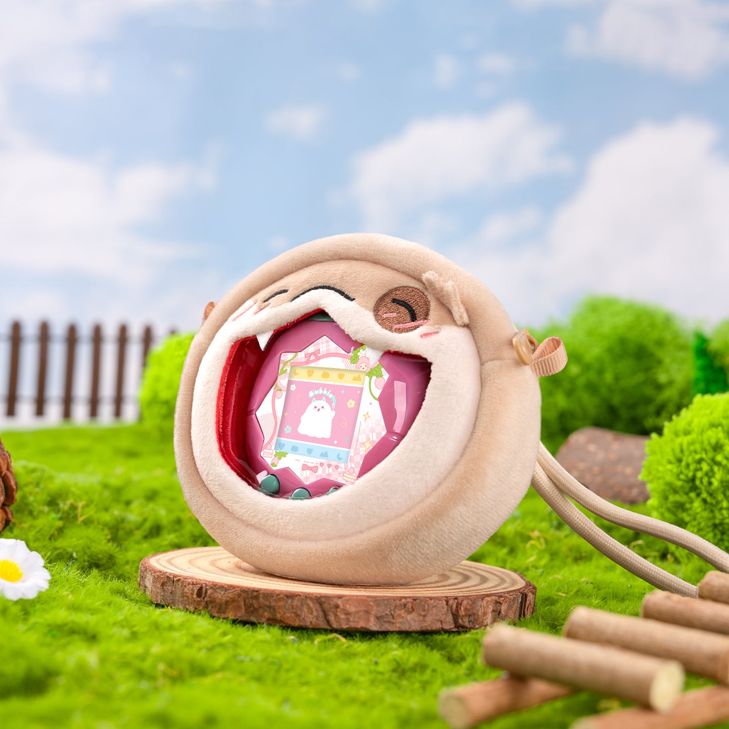 BUBBLELOGUS × Snake Spot Plush Ita Bag for Tamagotchi