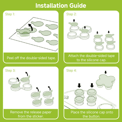 WISHAVEN Garden of Eden Button Caps For Switch 2