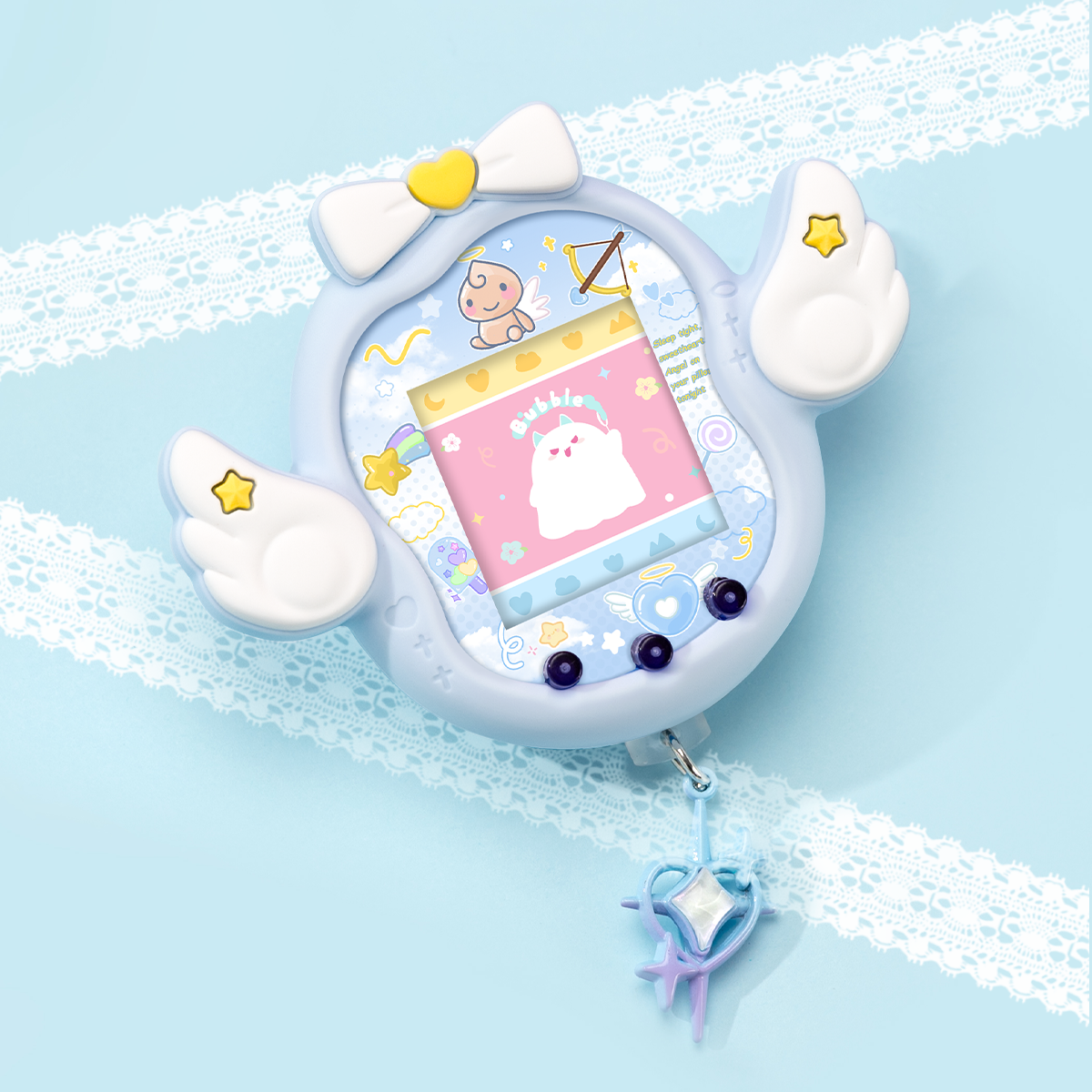BUBBLELOGUS Guardian Angel Silicone Protective Case for Tamagotchi Uni