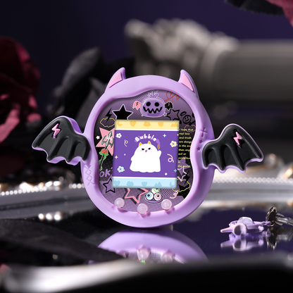 BUBBLELOGUS Purple & Black Dark Edition Devil Silicone Protective Case for Tamagotchi Uni