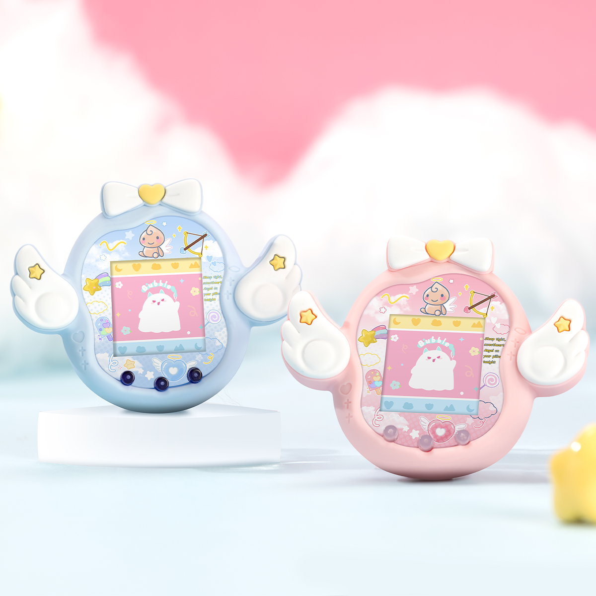 BUBBLELOGUS Guardian Angel Silicone Protective Case for Tamagotchi Uni