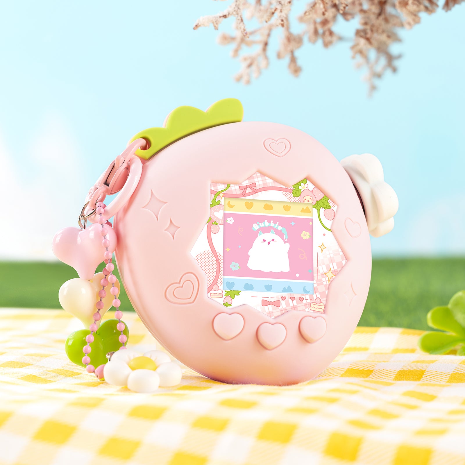 BUBBLELOGUS Strawberry Paradise Silicone Protective Case for Tamagotchi Paradise