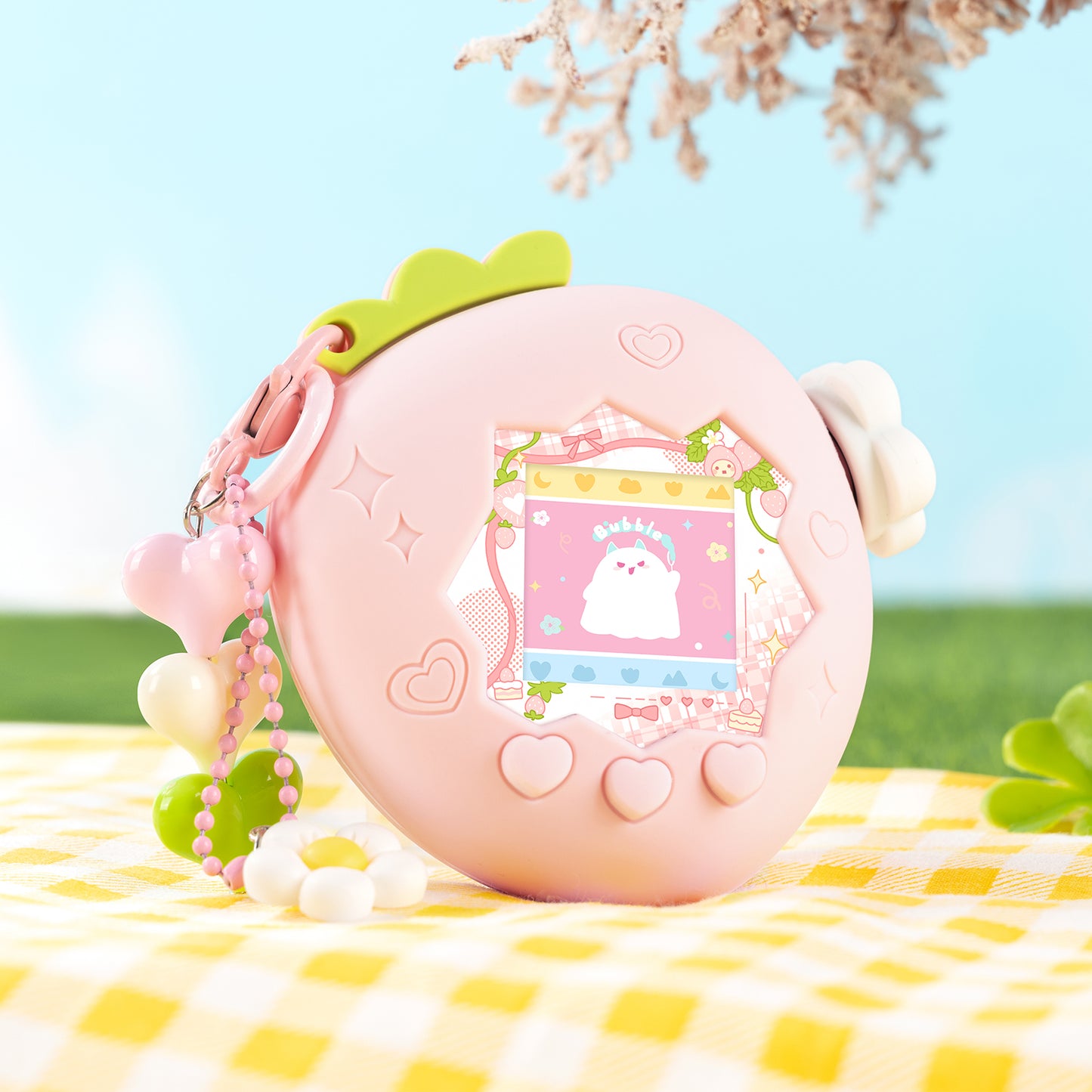 BUBBLELOGUS Strawberry Paradise Silicone Protective Case for Tamagotchi Paradise