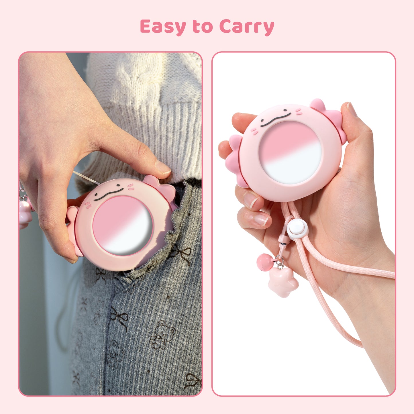 BUBBLELOGUS  Cute Axolotl Silicone Protective Case for Pokemon GO Plus +