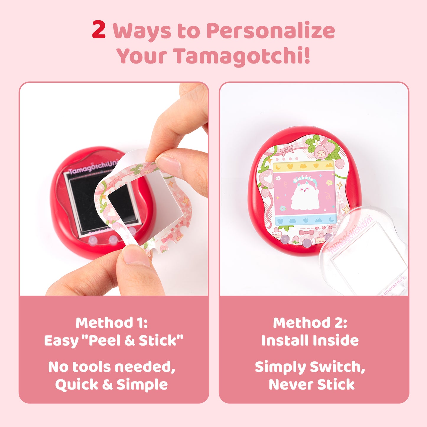 BUBBLELOGUS  Strawberry Silicone Protective Case for Tamagotchi Uni