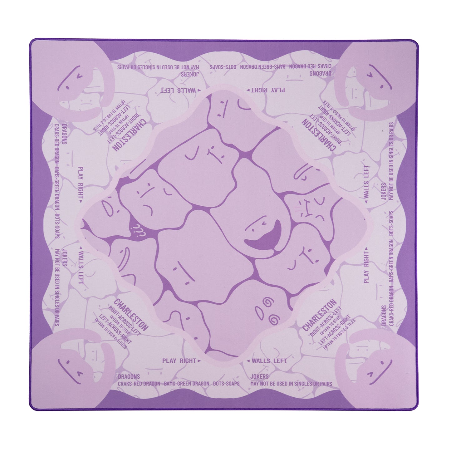 Purple Bunny Mahjong Mat