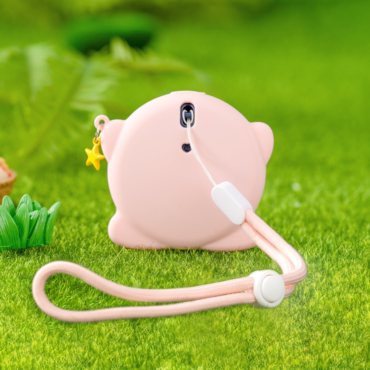 WISHAVEN PinkStar Silicone Protective Case for Pokemon GO Plus +