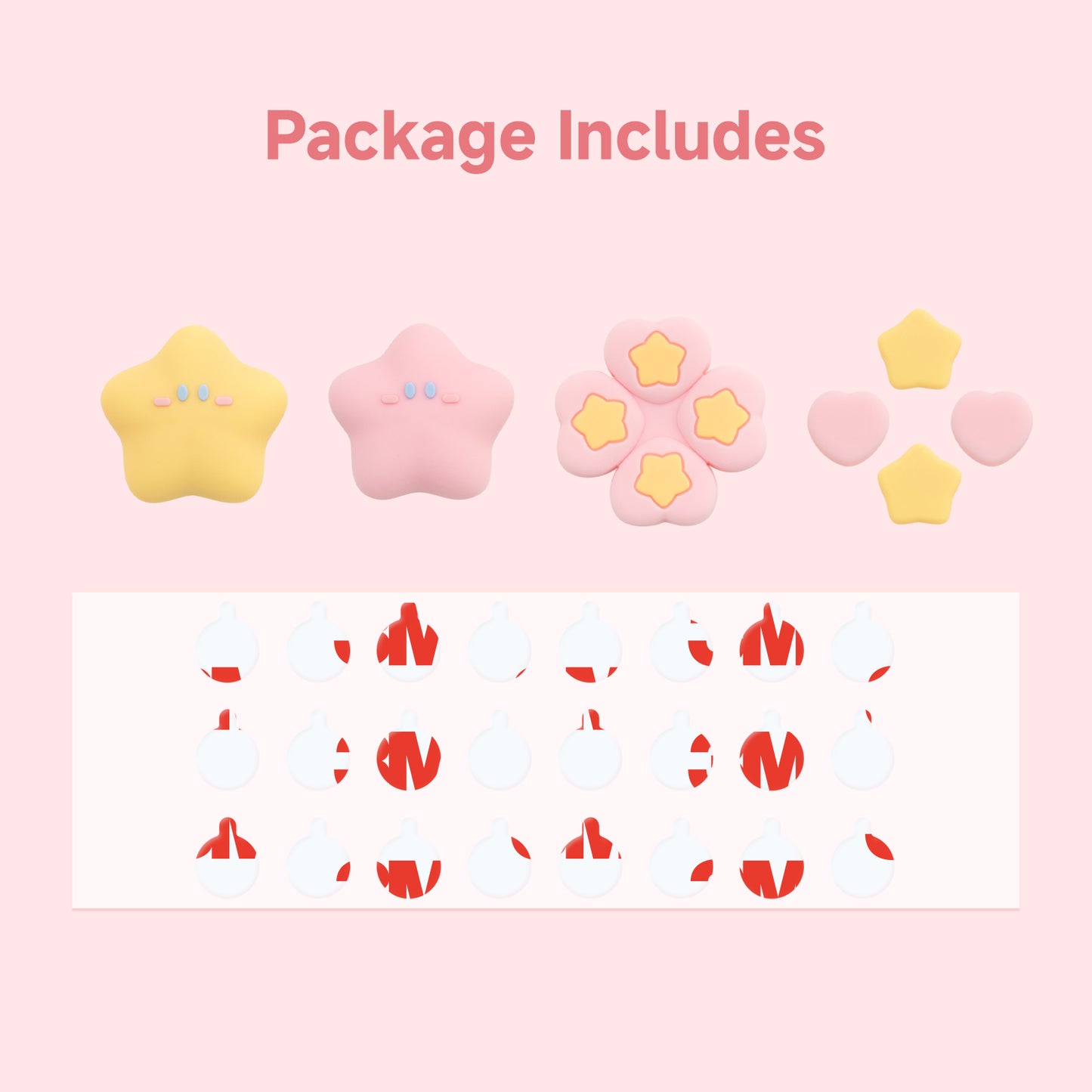 WISHAVEN Star Baby Button Caps For Switch 2