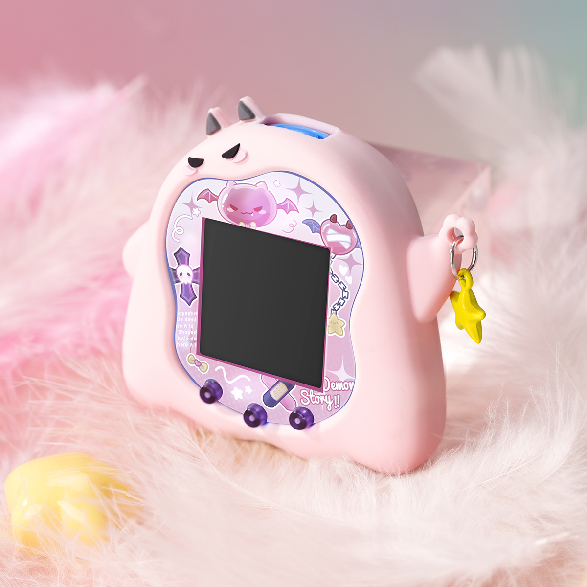 BUBBLELOGUS Devil Silicone Protective Case for Tamagotchi Uni BUBBLELOGUS Devil Silicone Protective Case for Tamagotchi Uni