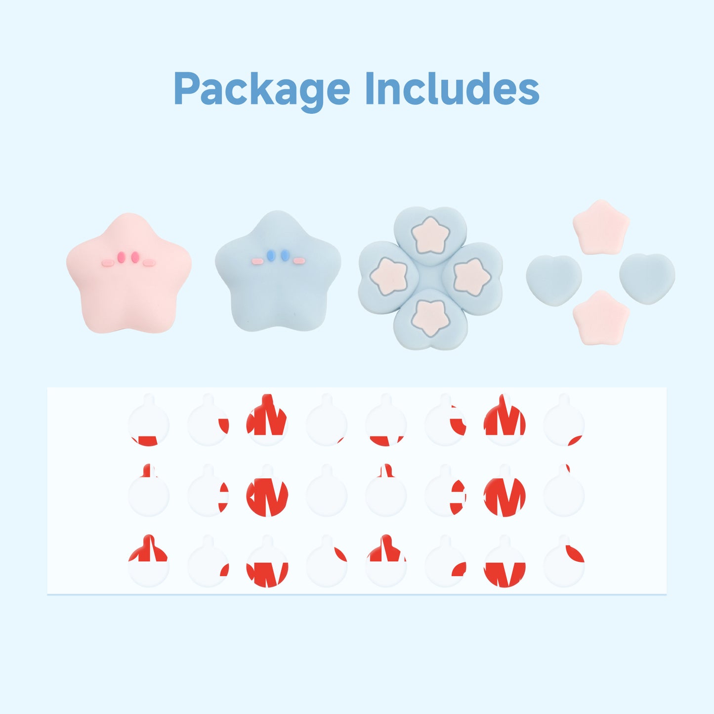 WISHAVEN Star Baby Button Caps For Switch 2