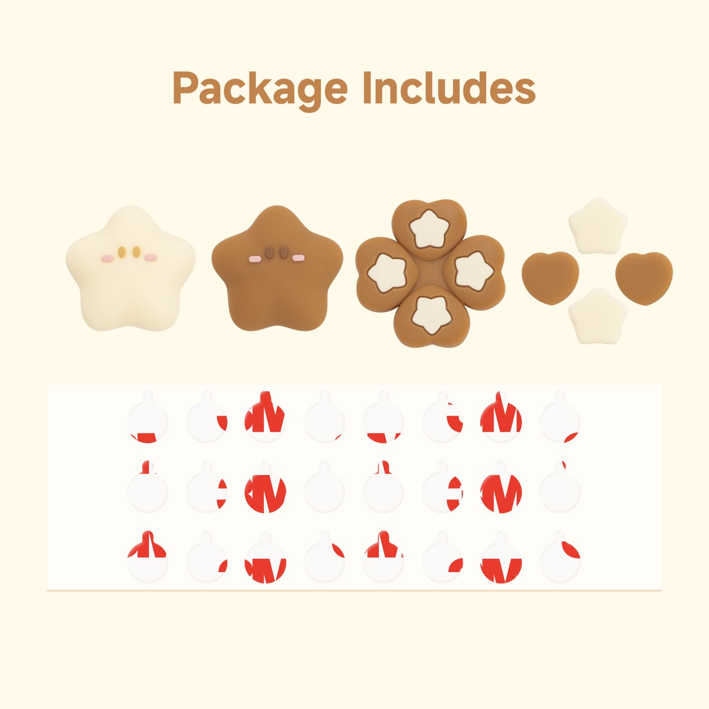 WISHAVEN Star Baby Button Caps For Switch 2