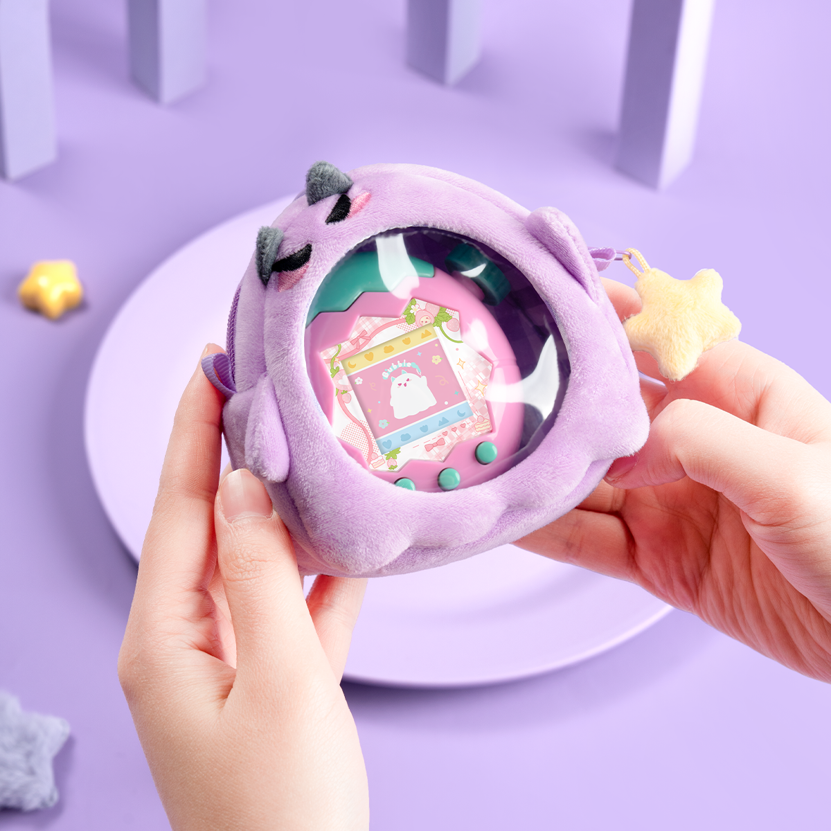 BUBBLELOGUS Cute Devil Plush Ita Bag for Tamagotchi Paradise