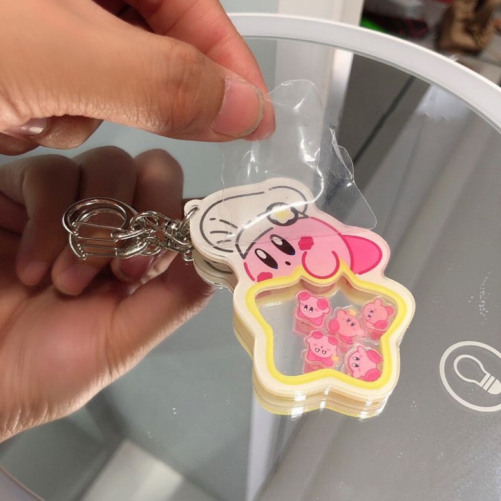 Kirby Shaker Acrylic Keychain