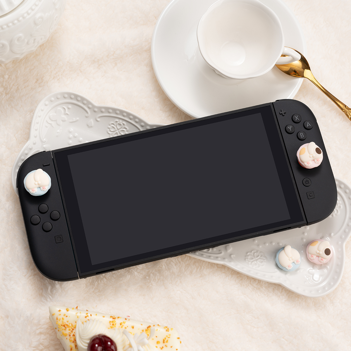WISHAVEN Cat Cake Thumb Grip Caps For Switch 2