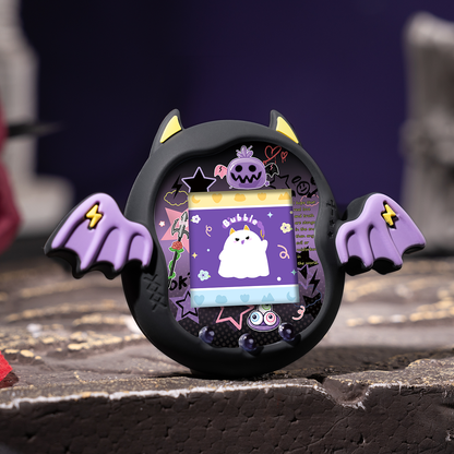 BUBBLELOGUS Purple & Black Dark Edition Devil Silicone Protective Case for Tamagotchi Uni