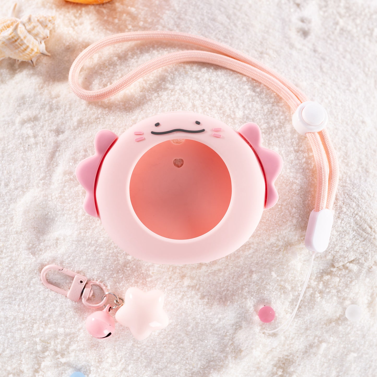 BUBBLELOGUS  Cute Axolotl Silicone Protective Case for Pokemon GO Plus +