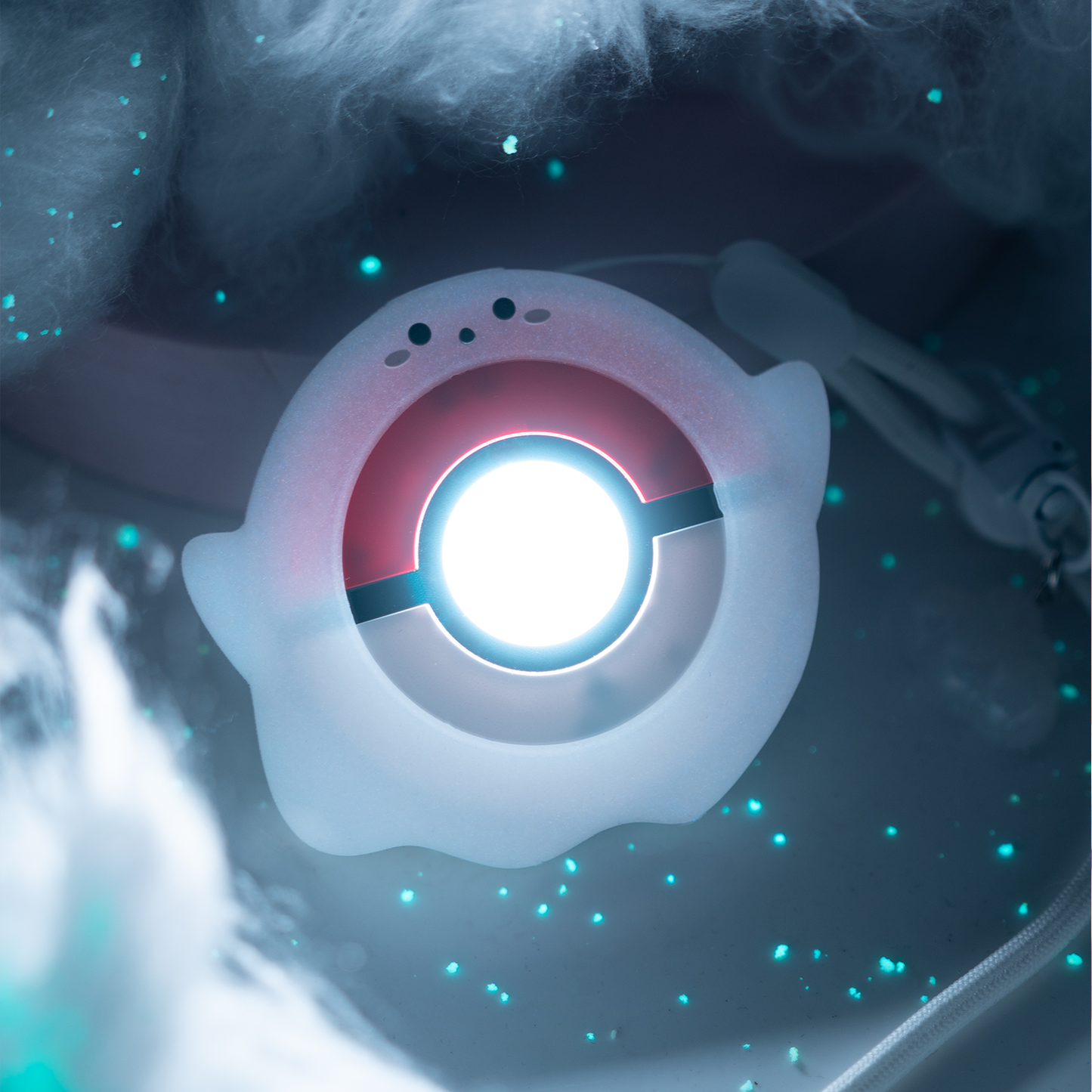 BUBBLELOGUS Little Ghost  Luminous Silicone Protective Case for Pokemon GO Plus +