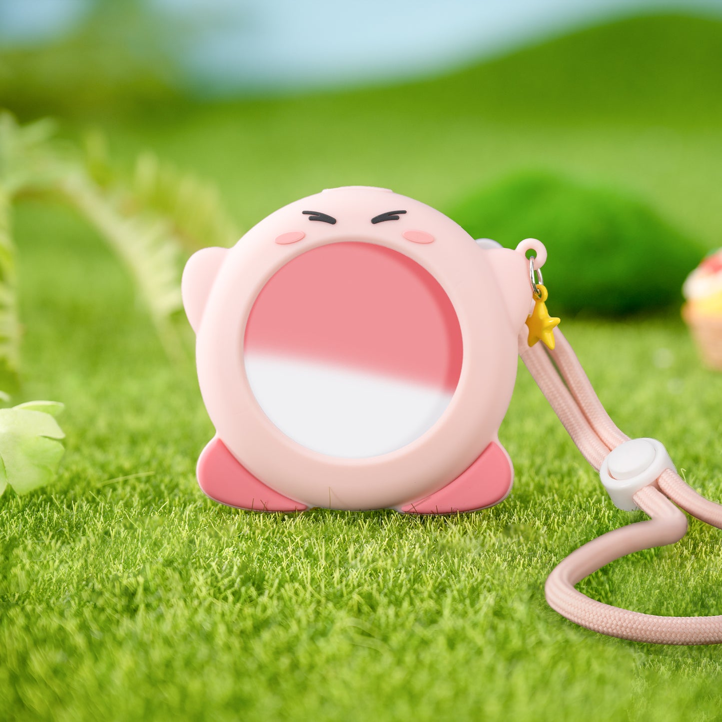 WISHAVEN PinkStar Silicone Protective Case for Pokemon GO Plus +