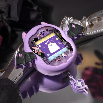BUBBLELOGUS Purple & Black Dark Edition Devil Silicone Protective Case for Tamagotchi Uni