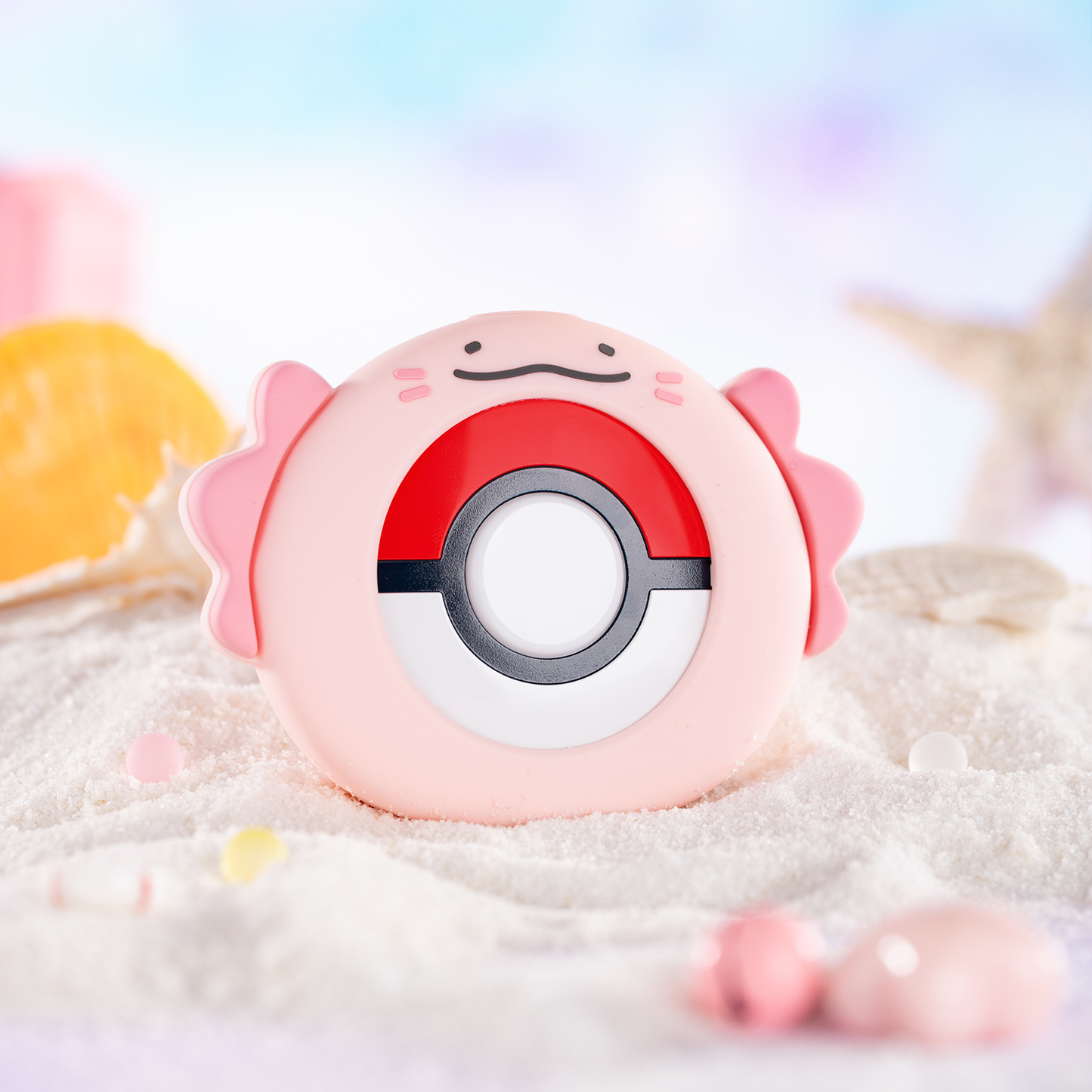 BUBBLELOGUS  Cute Axolotl Silicone Protective Case for Pokemon GO Plus +