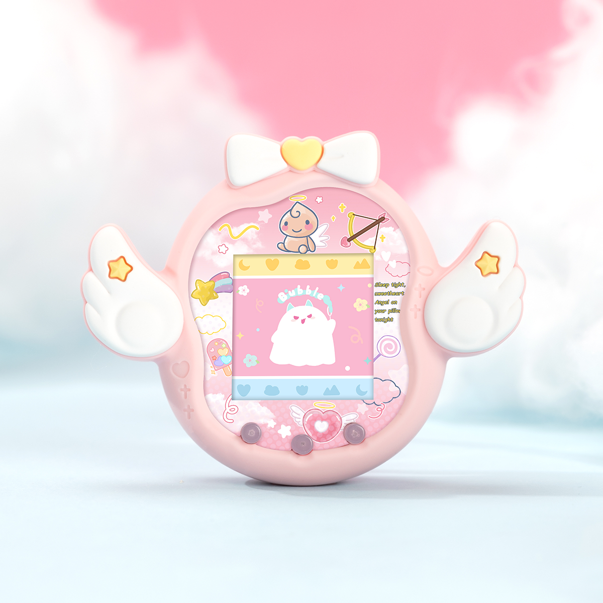 BUBBLELOGUS Guardian Angel Silicone Protective Case for Tamagotchi Uni