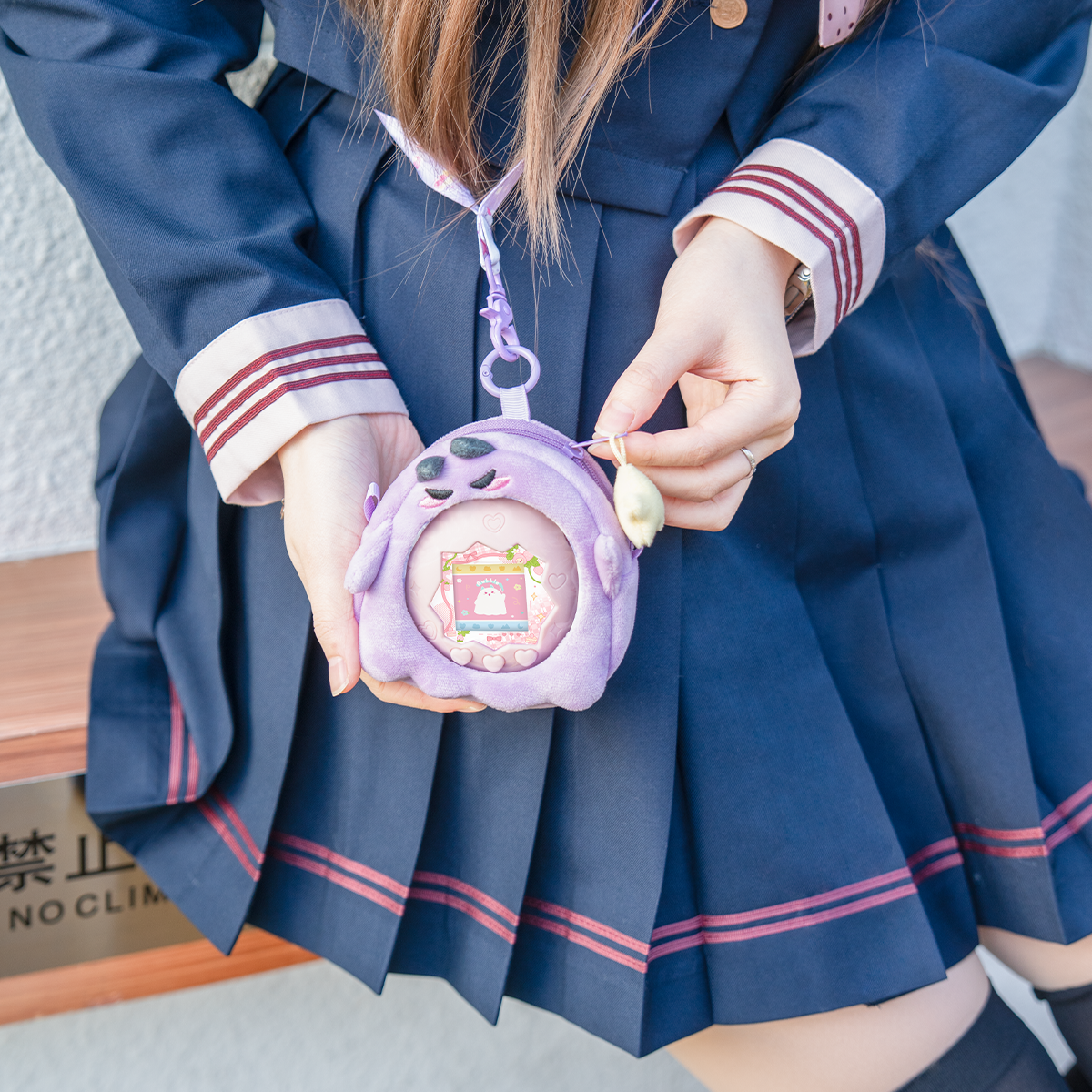 BUBBLELOGUS Cute Devil Plush Ita Bag for Tamagotchi Paradise
