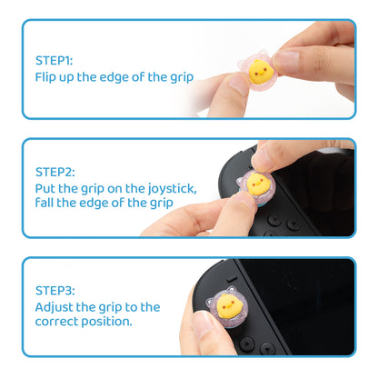 WISHAVEN Swimming Duck Thumb Grip Caps For Switch 2