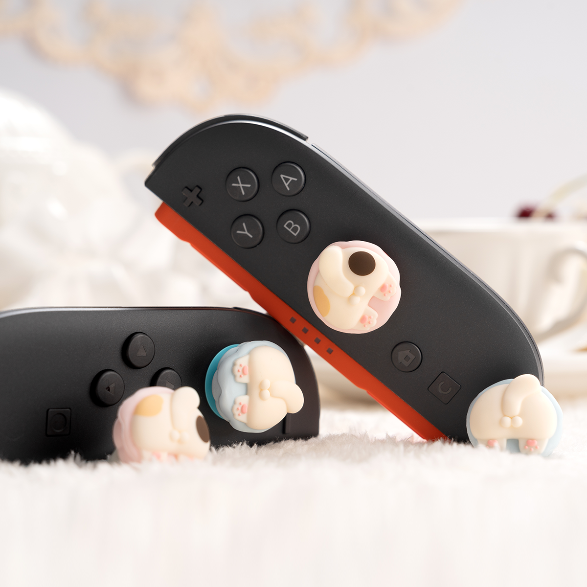WISHAVEN Cat Cake Thumb Grip Caps For Switch 2