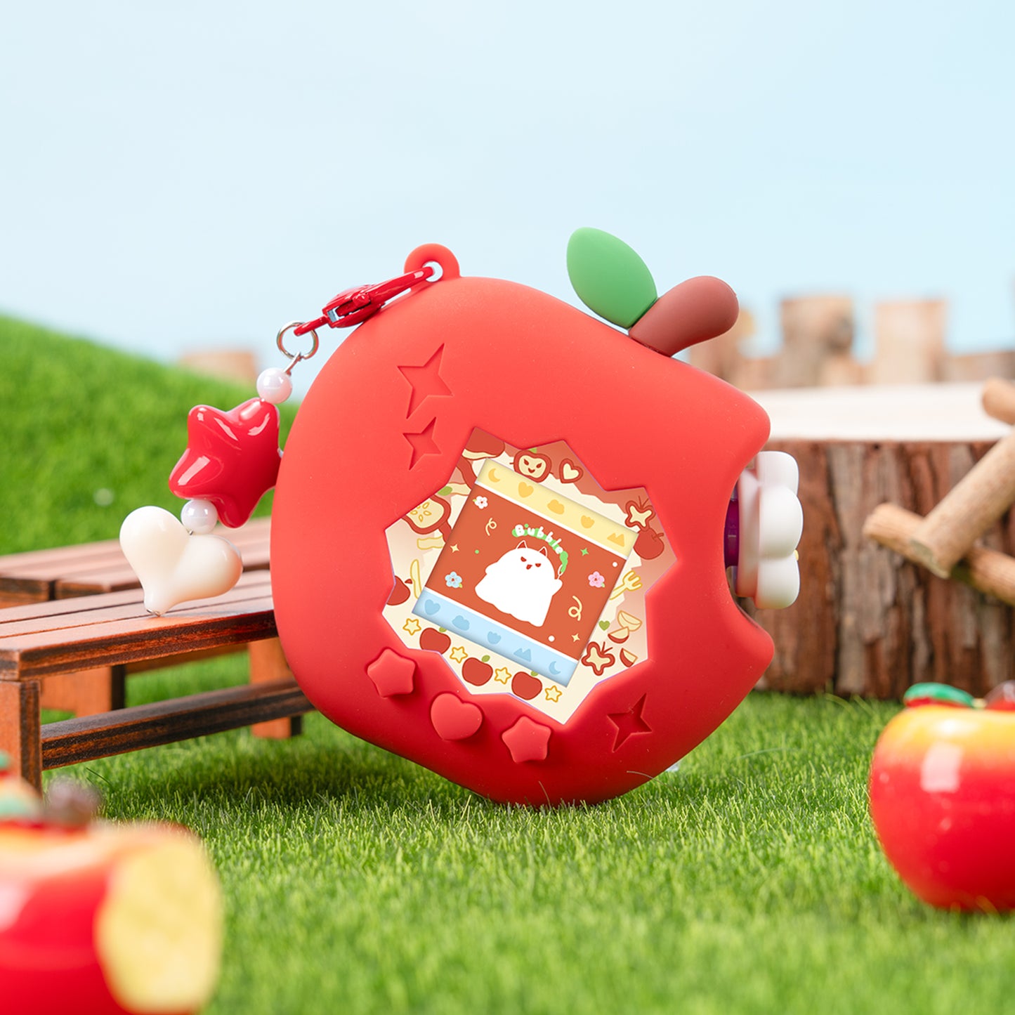 BUBBLELOGUS Apple Paradise Silicone Protective Case for Tamagotchi Paradise